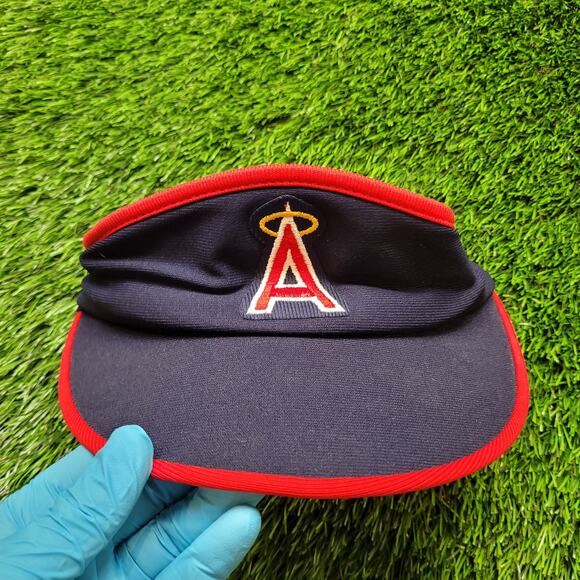 VTG 70s/80s MLB California Angels Visor Official Big A Halo Logo Retro - Picture 1 of 6